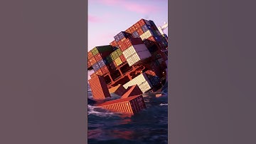 Massive Container Ship Sinking Incident. #cargoship