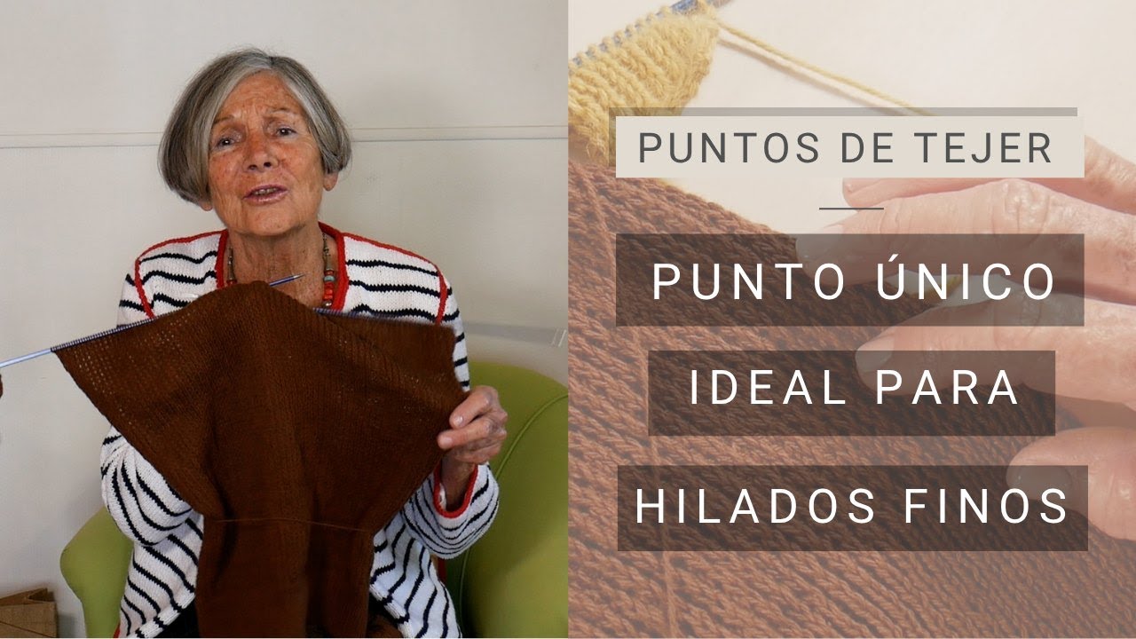 Punto con dos agujas diferente para hilados finos 🧶 