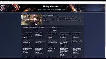 A little advert for Bryce Tutorials by David Brinnen.