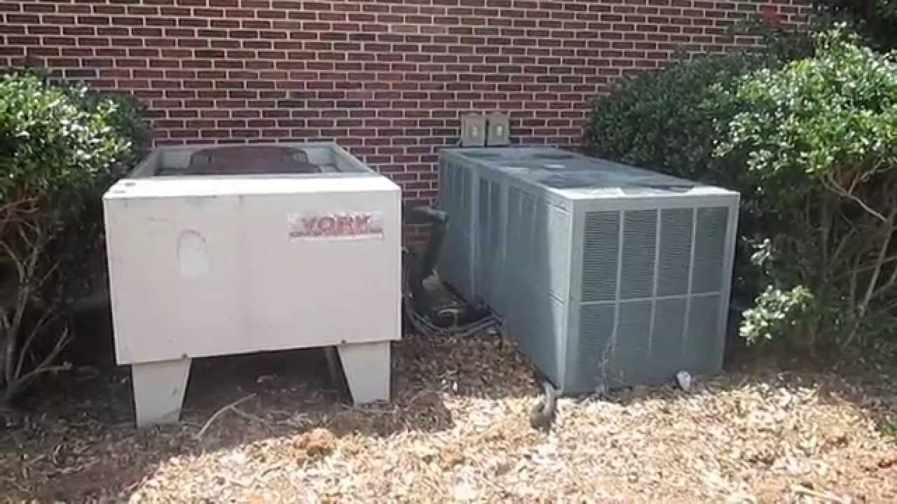 Old York HVAC Unit and 2005 Ruud HVAC Unit