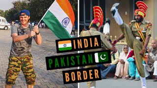 INDIA-PAKISTAN Border Closing Ceremony at Attari-Wagah + Trying PAKISTANI FOOD For the First Time!
