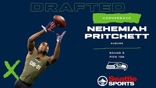 Live reaction to Auburn CB Nehemiah Pritchett getting drafted by the Seattle Seahawks