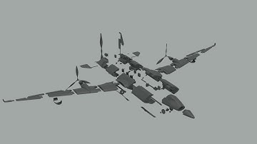 RC drone exploded animation