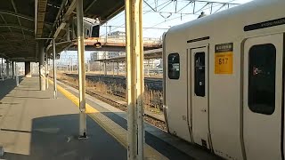 315：JR九州817系[本ﾁｸ]VG2003 筑豊本線(福北ゆたか線)626H普通黒崎行き 直方駅発車