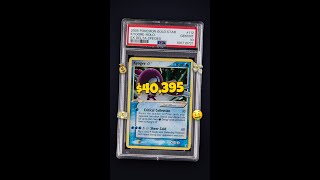 $40,395 for ONE card?! 📈 2005 Pokemon EX Delta Species Holo #112 Gold Star Kyogre #shorts