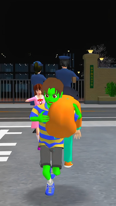Polisi tidak mengizinkannya membawa gadis itu😱🧟#sakuraschoolsimulator #shorts #youtubeshorts