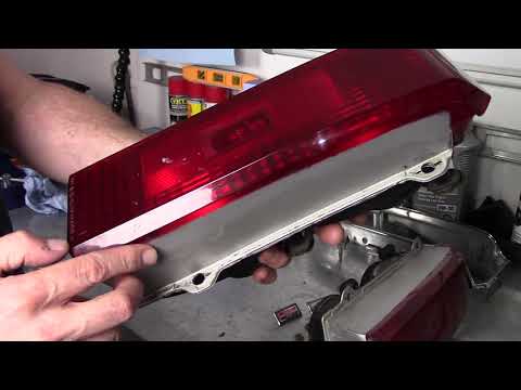 Plastic Tail Light Restoration To Like New!! 1987 Olds 442: Video 52