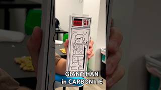 GIANT Han Solo in Carbonite piece!! 3D printing bricks! #lego #starwars
