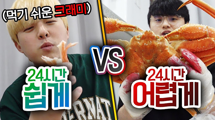 24시간동안 쉽게 VS 어렵게!! 어떻게 사는 게 더 좋은 걸까?!