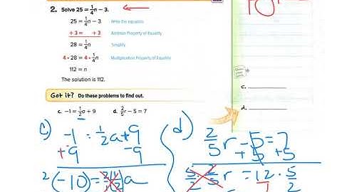 2.2 Solve Two Step Equations
