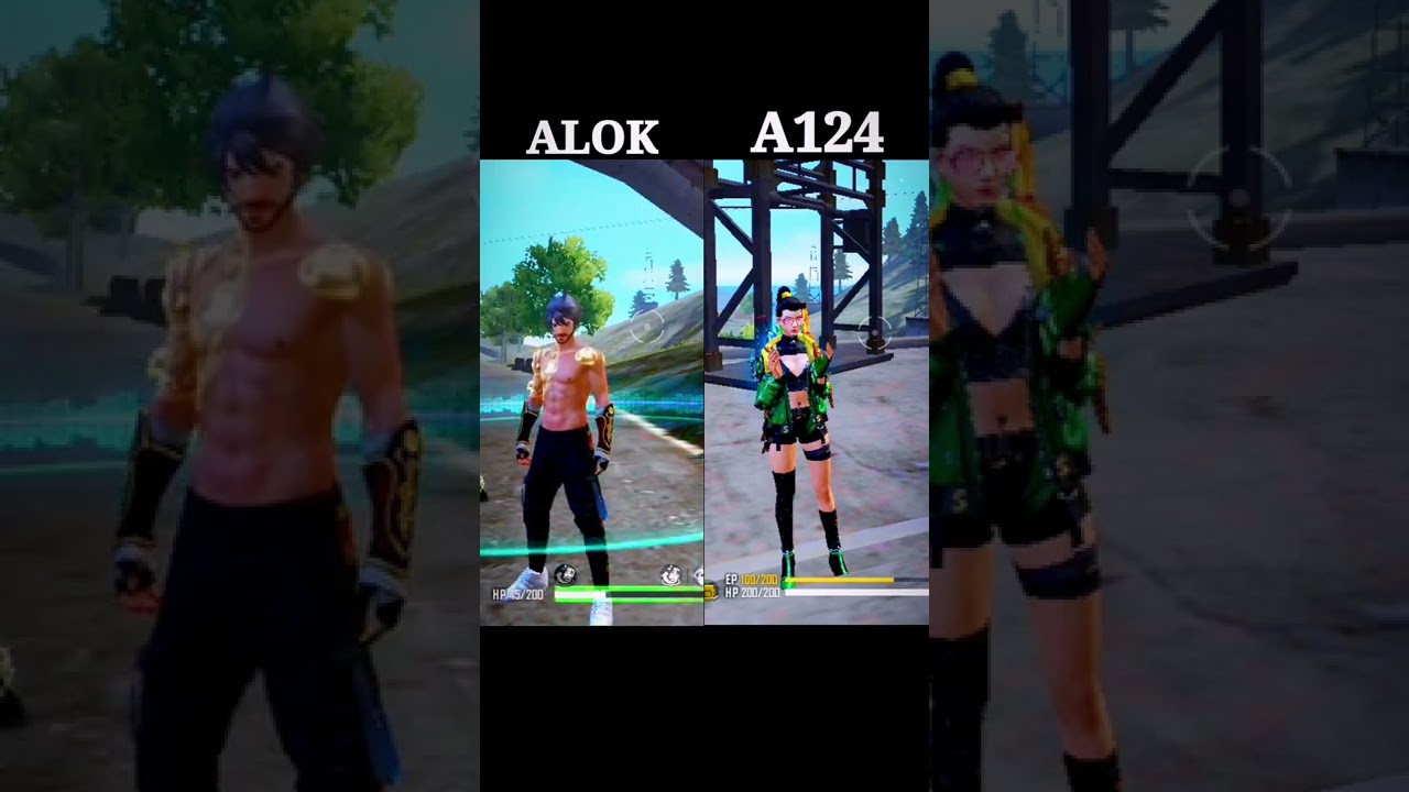 Dj Alok VS A124 Ability Test😍 ||  A124 vs Alok || 
