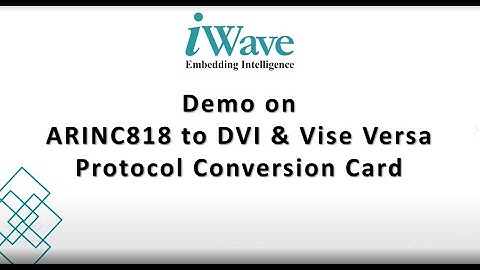 Ultra-low latency video streaming with ARINC818 conversion cards