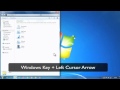 4950 Windows 7 tip Using Shorcut keys to move windows
