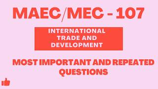 IGNOU MEC‑107 | Important Repeated Questions & Exam‑Ready Answers
