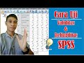 Uji validitas dan reliabilitas spss