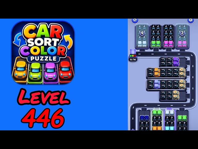 Car Sort Color Puzzle Level 446 Walkthrough - YouTube