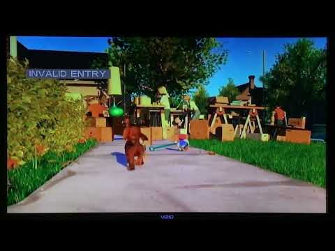 Toy Story 2 1999🧔🏿‍♂️🐅🐕🐯🐺Woody Buster Dog🧔🏿‍♂️😏🐺🐕📦Yard Sale📦📥📚🐧DVD📀📺TV VIZIO📺