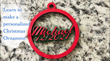 Circular Name Ornament