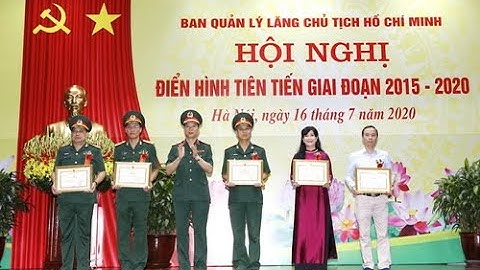 HỘI NGHỊ ĐIỂN HÌNH TIÊN TIẾN 2015 -2020