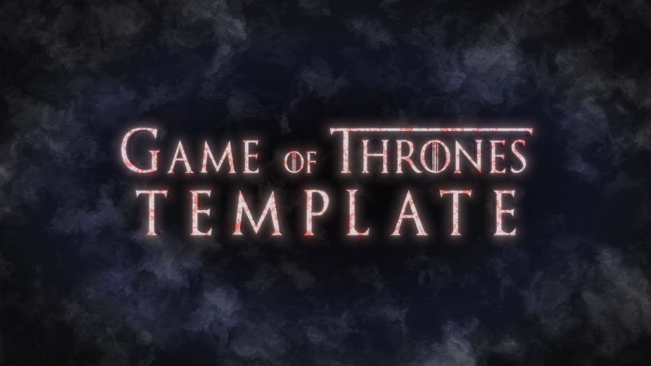 Free Game Of Thrones S8 4k After Effects Template Tutorial