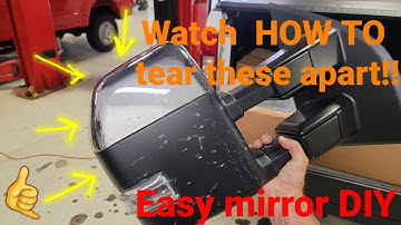 Disassembling Ford Superduty Truck Mirrors  2017-2022 | Easy HOW TO |