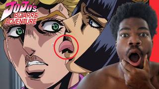 ANIME NOOB REACTS TO "2 second from every episode of JoJo's Bizarre Adventure"