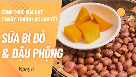 Ngày 6: Nấu sữa bí đỏ và đậu phộng | Unie V9S. Công thức sữa hạt thanh lọc sau Tết