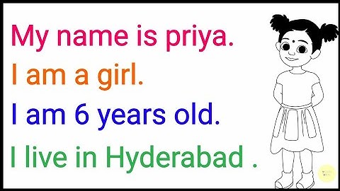 My self | myself for kindergarten | self introduction in english for kids | toppo kids