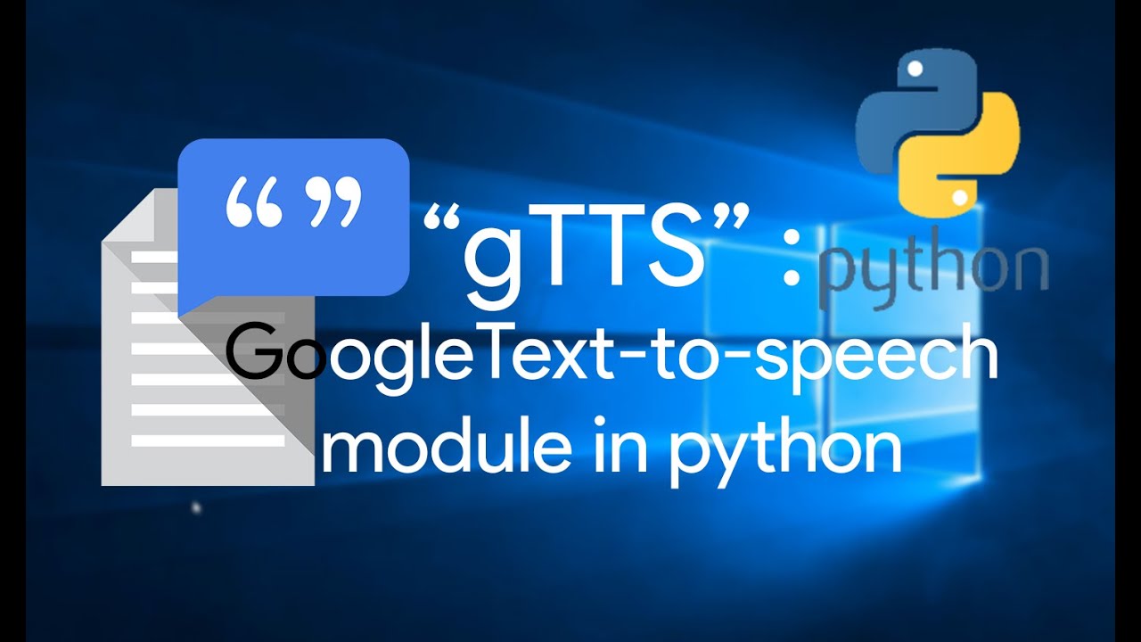 text to speech google python