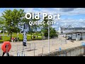 Walk tour quebec city old port  local craft  4k uport de qubec