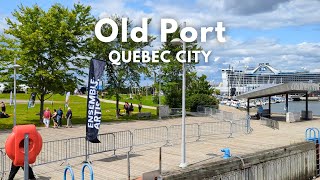 Walk Tour Quebec City Old Port & Local Craft | 4K UHD Port de Québec