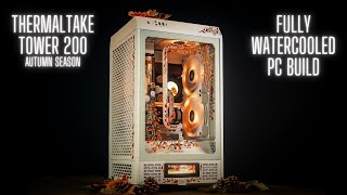 Thermaltake Tower 200 | Autumn Season Custum PC Build | Intel i9 14900k | Asus ROG Strix B760i