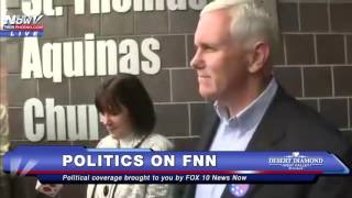 MUST WATCH: Mike Pence Leaving the Polls in Indiana FNN