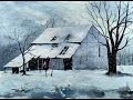 Snowy Winter Landscape with Watercolor Painting Tutorial for Beginners