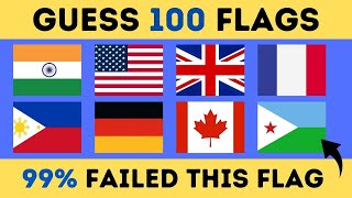 Guess 100 Flags and Test Your Knowledge (5 Level) | Guess the Flag Quiz | Flag Quiz | Guess the Flag