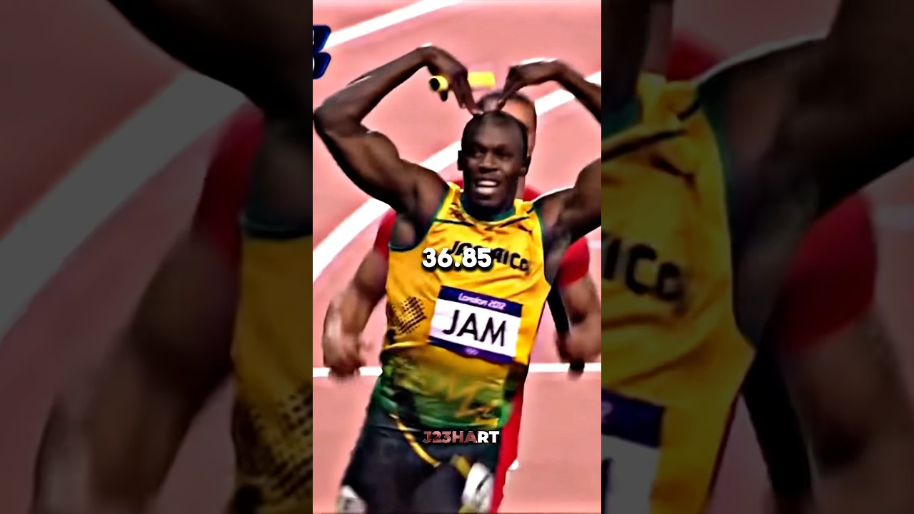 The Fastest Race in History! #olympicathlete #teamjamaica #sprinter #4x1 #4x4 #usainbolt #yohanblake
