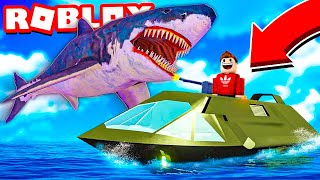 Der MEGALODON HAI GREIFT UNS AN in Roblox! screenshot 5