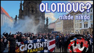 Ovládnutí Olomouce a následný pochod k stadionu (26.11.23)