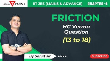 Friction Problem Solving form HC Verma Qus.12 to 18 JEE Mains & Advanced 2024 |JEE T POINT |