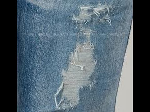 desfiar jeans com lixa