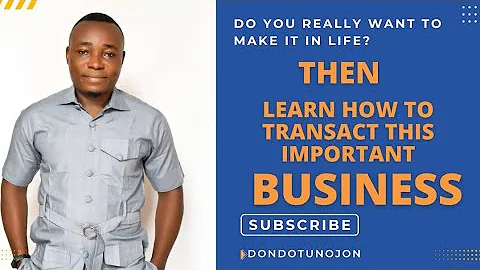 TO MAKE YOUR LIFE COUNT; This is the first secret you must learn about life. A must watch!