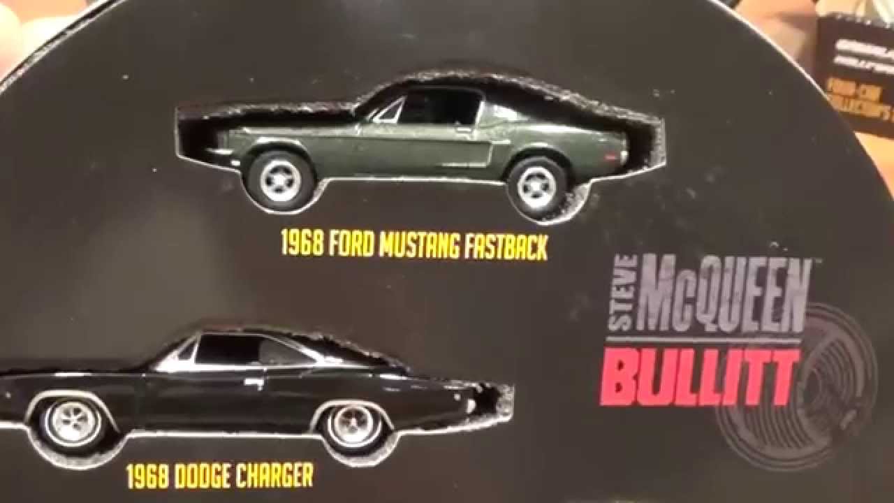 Details about   Steve McQueen Bullitt Collectors set 1:64 die cast Ford Mustang Dodge Charger VW