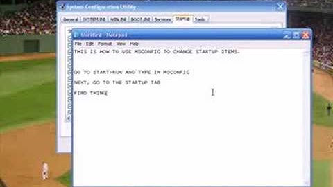 How to use MSCONFIG to change start-up programs