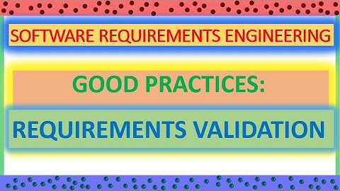 Requirements Validation | Software Requirements Validation | Software Requirements Engineering