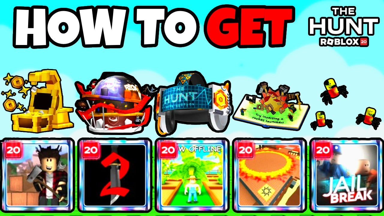 How To Get 16 - 20 SECRET BADGES in The Hunt: Roblox 20 EVENT!
