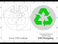 How to Design a 3D Recycle And Recover Plastics logo in Solidworks?