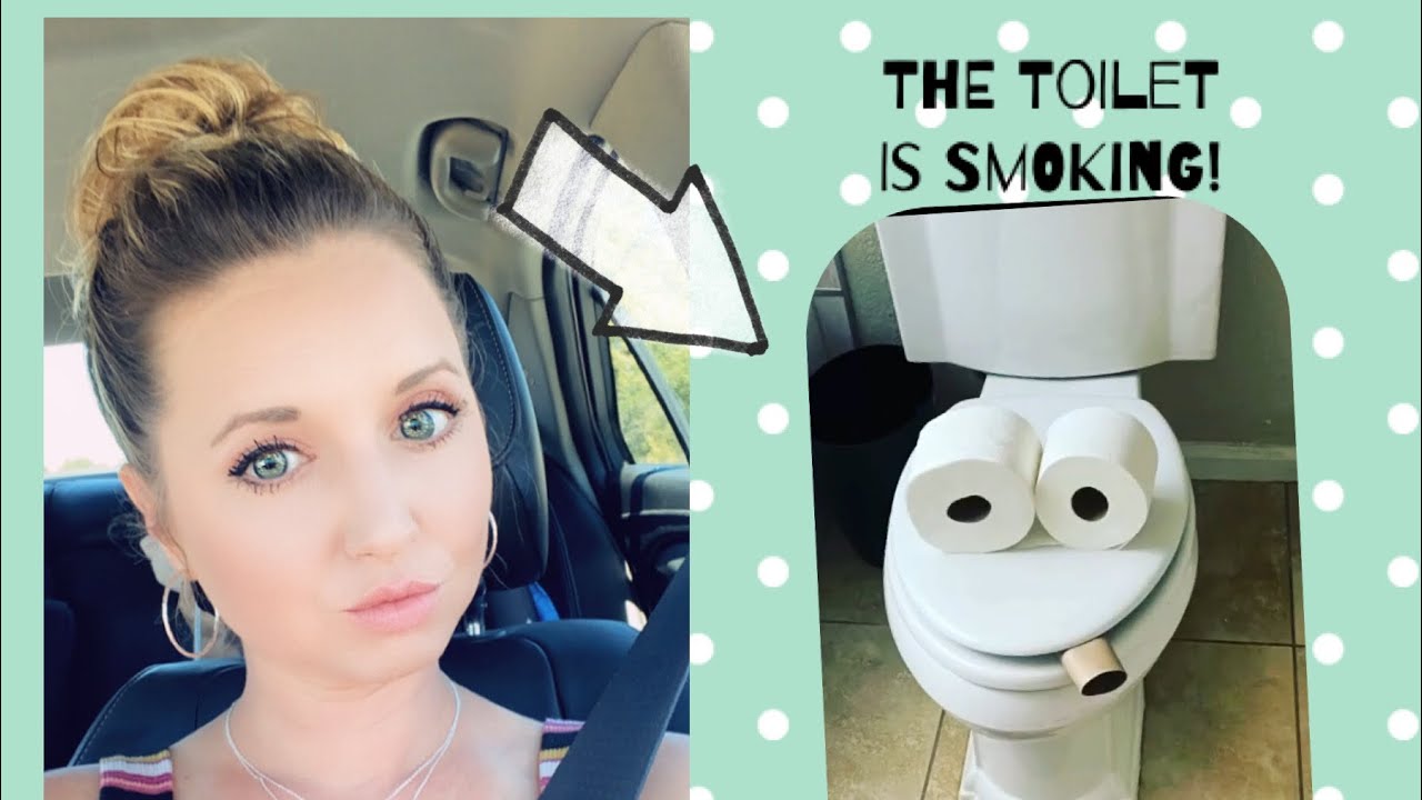 Toilet smoking prank on husband(funny reaction!) 