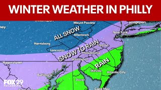 Philadelphia weather: Snow, wintry mix ahead for most areas on Tuesday