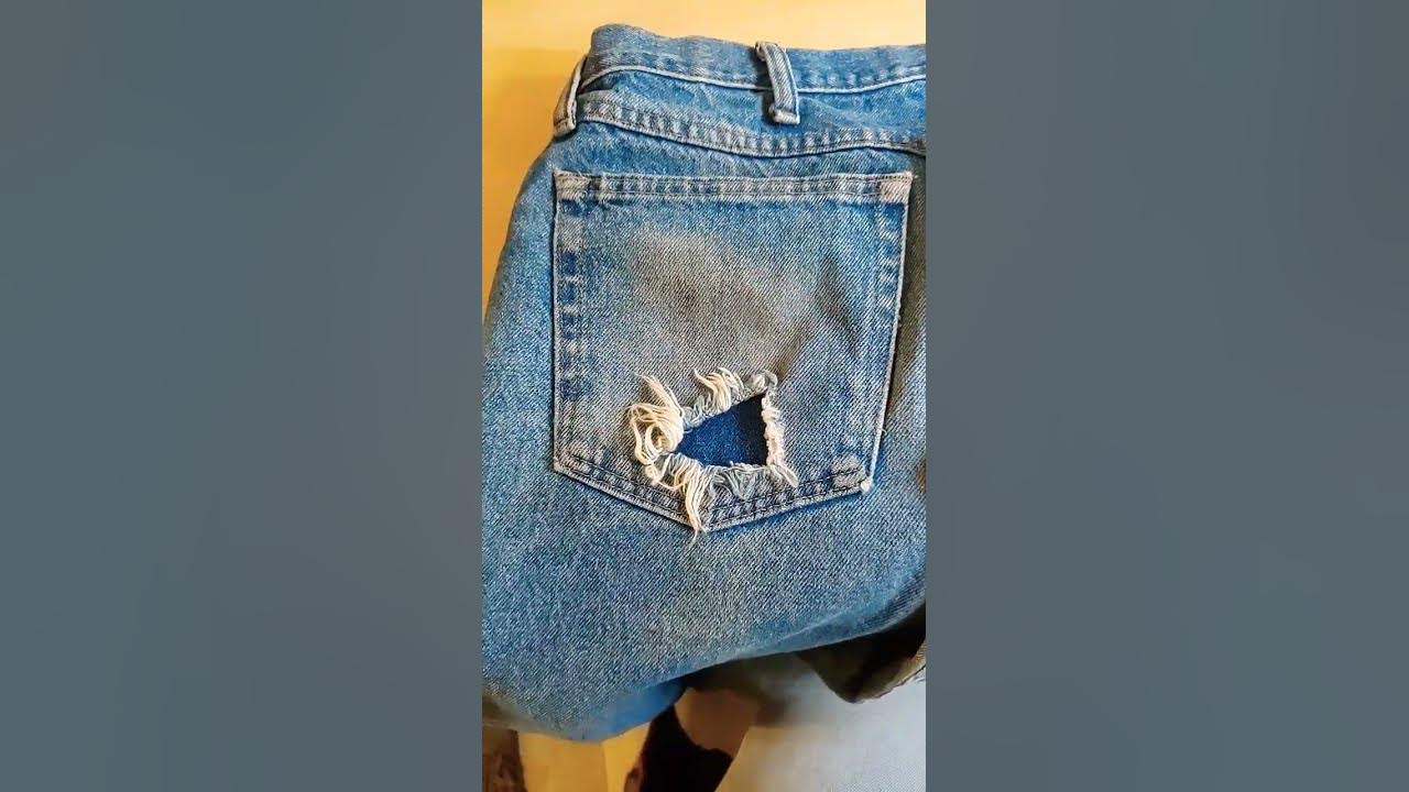 How to Fix Holes in Blue Jeans - The Happy Housewife™ :: Home Management