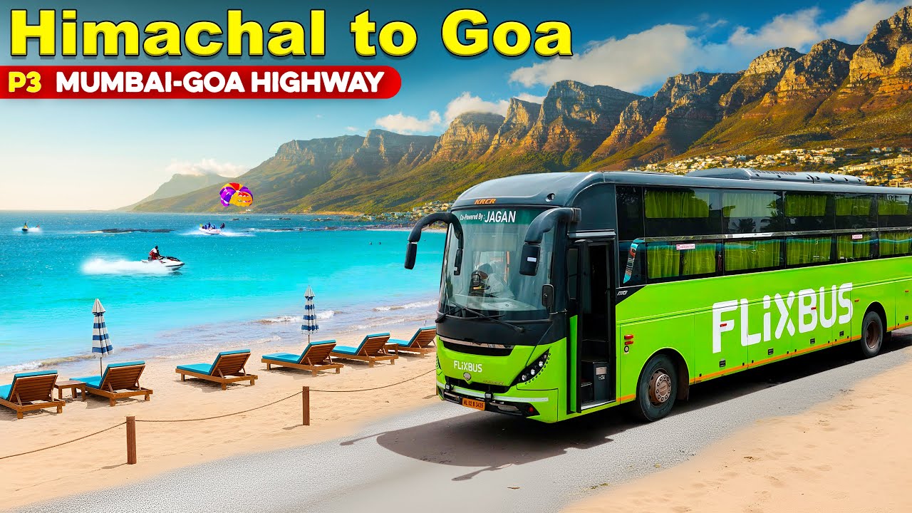 Himachal to Goa P3 – Pune to Goa by FlixBus Final Episode | 2500 kms India Road Trip | Himbus